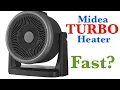 Midea 2 In 1 Heater and Fan 4 Speed 1 500 Watts Digital Adjustable Tilt Portable Black