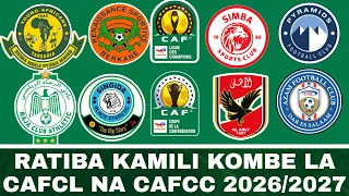Ratiba Kamili Ya  Ligi Ya MABINGWA Na SHIRIKISHO AFRIKA, Wapinzani Wa SIMBA,YANGA,AZAM Na SINGIDA