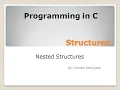Programming in C Nested Structures - Ishuita SenGupta