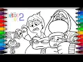 Inside Out 2 Coloring Pages How to COLOR all Characters Emotion Satisfying Colouring
