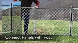 Chain Link No Dig Installation