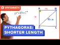 Find Shorter Lengths Pythagoras Theorem Problem - VividMath com