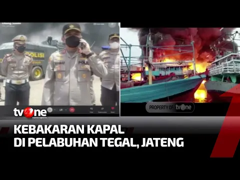 13 Kapal Bersandar di Pelabuhan Tegal Ludes Terbakar