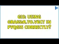 GIS Using grass r to vect in PyQGIS correctly
