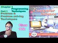 Computer Science Grade 10 Chapter 1 Programming Techniques Part 1 Problem Solving