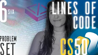 PROBLEM SET 6 LINES OF CODE SOLUTION CS50 PYTHON