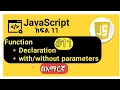 JavaScript JavaScript function