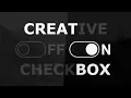 CSS Creative Checkbox Design Html CSS Tutorial