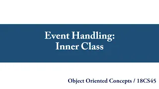 Event Handling Inner Class