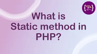 Static Method in PHP Static Method in PHP in Hindi OOP in PHP PHP Static Method