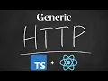 Clean Code Generic HTTP Requests Methods with React Typescript in under 10 minutes