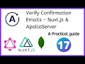 Verify confirmation emails - Nuxt js and ApolloServer