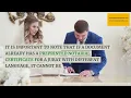 LESSON 17 Notarial Certificate for a Jurat