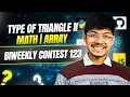 3024 Type of Triangle II Math Array Biweekly Contest 123