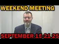 Download Lagu JW Weekend Meeting for september 15-21 2025