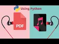 Convert Any PDF Books or Files into an and Play Instance Using Python 10 Lines of Code