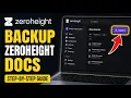 How to backup with Zeroheight knowledge base design docs - Detailed Guide