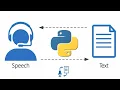 Python Text to Speech and Speech to Text Converter