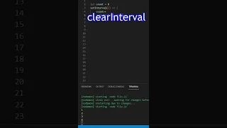setInterval clearInterval in