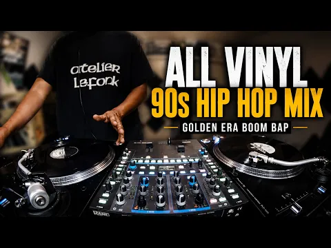 All Vinyl 90s Hip Hop Mix | Golden Era Boom Bap Classics (Nas, KRS-One, Black Moon & More)
