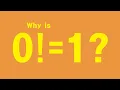Why is 0 1 Zero Factorial