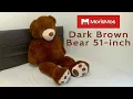 MorisMos Giant Bear Dark Brown 51-inch tour