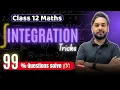 Integration Tricks Class 12 Maths How to Solve Integration Questions Tricks For Integration
