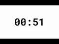 51 Second Countdown Timer - White Background