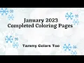 January 2023 Completed Coloring Pages