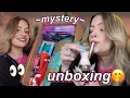 unboxing a PINK mystery box