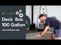 Patiowell Deck Box - 100 Gallon Assembly