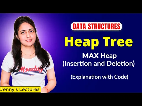 7.8 Max Heap Insertion and Deletion | Heap Tree Insertion and Deletion with example| Data Structure - YouTube thumbnail