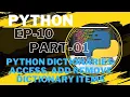 Python Course in Hindi EP10 Python Dictionaries Access Add Change and Remove dictionary items