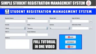 How to create Simple Student Registration Database System in JAVA NET-BEAN S Full Tutorial