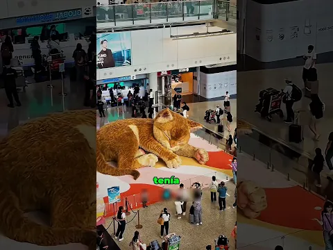 ¡Este gato gigante vigila todo el centro comercial! 😱🐱❤️