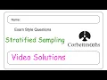Stratified Sampling Answers - Corbettmaths