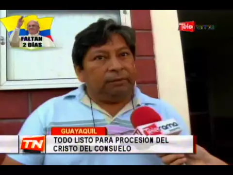 Todo listo para procesión del Cristo del Consuelo