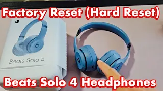Beats Solo 4 Headphones How to Factory Reset Hard Reset - Problems Connecting or Pairing