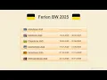 Ferien BW 2025