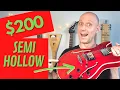 THE BEST CHEAP SEMI-HOLLOW Indio Boardwalk by Monoprice review demo