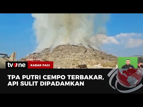 Dua Hektare Sampah di TPA Putri Cempo Solo Terbakar