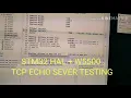 STM32 HAL W5500 TCP ECHO SEVER TESTING