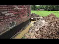 My House had no Footer Drain Tile Water in Crawlspace FIX
