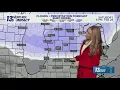 13 ON YOUR SIDE Forecast Briefly Warmer Quick Hitting Snow Saturday