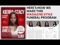 MUST WATCH How To Design A Magazine Style Funeral Brochure From Scratch