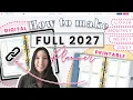 How to Make a Full 2027 Planner Printable Digital Step by Step