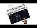 Github Actions Create custom Checks and Annotations