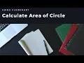 How to Calculate Area of A Circle Using Flowchart