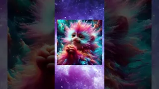Colour-exploding universe monkeys
