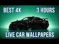 GTR R34 Neon Green 4K Live Wallpaper Smooth Ambient Background Loop